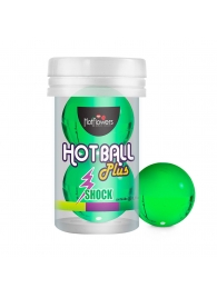 Лубрикант на силиконовой основе Hot Ball Plus с покалывающим эффектом (2 шарика по 3 гр.) - HotFlowers - купить с доставкой в Хабаровске