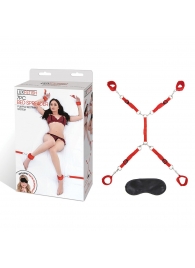 Красная фиксация на матрас Classic Bedspreader - Lux Fetish - купить с доставкой в Хабаровске