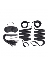 Эротический набор 4PC Bondage Bed Strap   Flogger Kit - Lux Fetish - купить с доставкой в Хабаровске