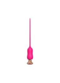 Розовый тонкий стимулятор Nipple Vibrator - 23 см. - I-MOON - купить с доставкой в Хабаровске