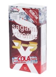 Ароматизированные презервативы Sagami Xtreme COLA - 10 шт. - Sagami - купить с доставкой в Хабаровске