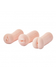 Набор из 3 мастурбаторов The Girl Next Door Tina - Dream Toys - в Хабаровске купить с доставкой