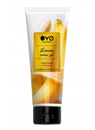 Лубрикант на водной основе OYO Aroma Gel Banana с ароматом банана - 75 мл. - OYO - купить с доставкой в Хабаровске