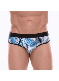 Мужские трусы-джоки с принтом в виде волн и китов - Don Moris купить с доставкой