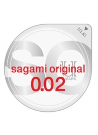 Ультратонкий презерватив Sagami Original - 1 шт. - Sagami - купить с доставкой в Хабаровске