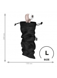 Черный мешочек для хранения игрушек Treasure Bag L - Satisfyer - купить с доставкой в Хабаровске