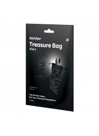 Черный мешочек для хранения игрушек Treasure Bag L - Satisfyer - купить с доставкой в Хабаровске
