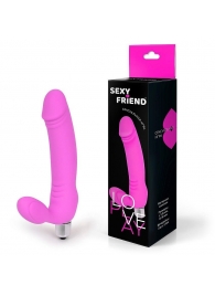 Розовый безремневой страпон Sexy Friend - 1137 - купить с доставкой в Хабаровске