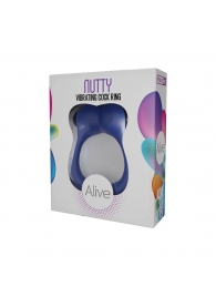 Синее эрекционное виброкольцо Nutty - Adrien Lastic - в Хабаровске купить с доставкой