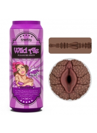 Коричневый мастурбатор-вагина Pleasure Brew Masturbator-Wild Ale в банке - Lovetoy - в Хабаровске купить с доставкой