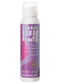 Массажная хрустящая пенка Tickle my body с ароматом маракуйи - 150 мл. - Love to Love - купить с доставкой в Хабаровске