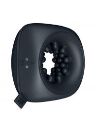 Черный мужской вибромассажер Ring Stroker - Satisfyer - в Хабаровске купить с доставкой