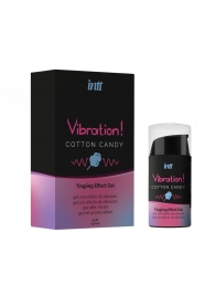 Жидкий вибратор Vibration Cotton Candy с ароматом сахарной ваты - 15 мл. - INTT - купить с доставкой в Хабаровске
