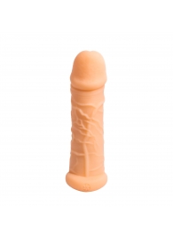 Телесный фаллоудлинитель Extra Size Bubbles - 15,5 см. - Lola Games - в Хабаровске купить с доставкой