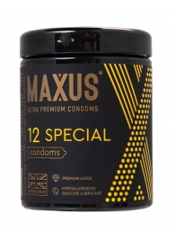 Презервативы с точками и рёбрами MAXUS Special - 12 шт. - Maxus - купить с доставкой в Хабаровске