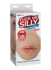 Телесный мастурбатор-ротик Deep Throat Cocksucker - Pipedream - в Хабаровске купить с доставкой