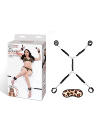 Леопардовая фиксация на матрас для рук и ног Classic Bedspreader - Lux Fetish - купить с доставкой в Хабаровске
