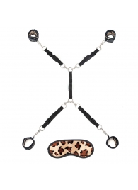 Леопардовая фиксация на матрас для рук и ног Classic Bedspreader - Lux Fetish - купить с доставкой в Хабаровске