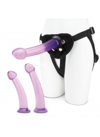 Тренировочный набор с тремя насадками Pegging Training Set - Lux Fetish - купить с доставкой в Хабаровске