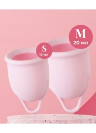 Набор из 2 розовых менструальных чаш Aura - HOT planet - купить с доставкой в Хабаровске