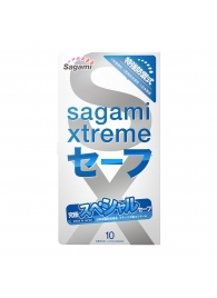 Презервативы Sagami Xtreme Ultrasafe с двойным количеством смазки - 10 шт. - Sagami - купить с доставкой в Хабаровске
