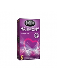 Презервативы с рёбрышками Domino Harmony - 6 шт. - Domino - купить с доставкой в Хабаровске