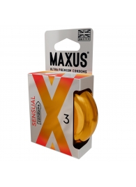 Презервативы анатомической формы Maxus Sensual - 3 шт. - Maxus - купить с доставкой в Хабаровске