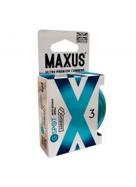Презервативы Maxus G spot с двойной спиралью - 3 шт. - Maxus - купить с доставкой в Хабаровске