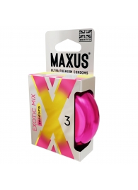 Ароматизированные презервативы Maxus Exotic Mix - 3 шт. - Maxus - купить с доставкой в Хабаровске