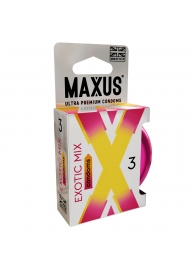 Ароматизированные презервативы Maxus Exotic Mix - 3 шт. - Maxus - купить с доставкой в Хабаровске
