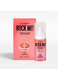 Жидкий вибратор Nuei Rock Me! с ароматом клубники - 20 мл. - Nuei cosmetics - купить с доставкой в Хабаровске