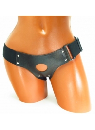 Трусики для страпона коричневого цвета - БДСМ Арсенал - купить с доставкой в Хабаровске