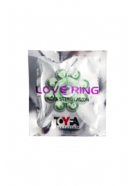 Зеленое эрекционное кольцо-цветок - Toyfa Basic - в Хабаровске купить с доставкой