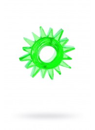 Зеленое эрекционное кольцо-солнце - Toyfa Basic - в Хабаровске купить с доставкой