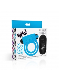 Голубое эрекционное виброкольцо 28X Remote Control Vibrating Cock Ring   Bullet - XR Brands - в Хабаровске купить с доставкой