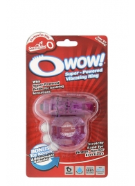 Фиолетовое эрекционное виброкольцо OWOW PURPLE - Screaming O - в Хабаровске купить с доставкой