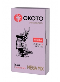 Презервативы OKOTO Mega Mix - 12 шт. - Sitabella - купить с доставкой в Хабаровске