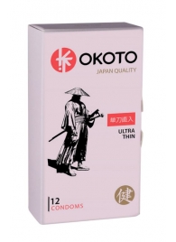 Тонкие презервативы OKOTO Ultra Thin - 12 шт. - Sitabella - купить с доставкой в Хабаровске