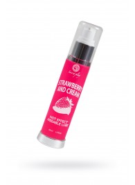 Массажное масло 2-в-1 с разогревающим эффектом и вкусом клубники со сливками - 50 мл. - Secret Play - купить с доставкой в Хабаровске