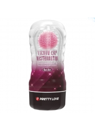 Прозрачный текстурированный мастурбатор Vacuum Cup Masturbator Black Hole - Baile - в Хабаровске купить с доставкой