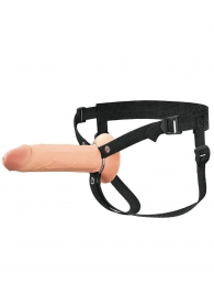 Полый страпон на ремнях 8’’ Hollow Silicone Strap-on - Pipedream - купить с доставкой в Хабаровске