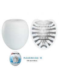 Белый мастурбатор-яйцо Pleasure Egg III - Baile - в Хабаровске купить с доставкой