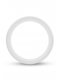 Белое люминесцентное эрекционное кольцо Silicone Glo Cock Ring - Blush Novelties - в Хабаровске купить с доставкой