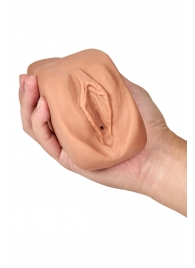 Маструбатор-вагина с вибрацией Soft   Wet Renata Realistic Tan Masturbator - Blush Novelties - в Хабаровске купить с доставкой