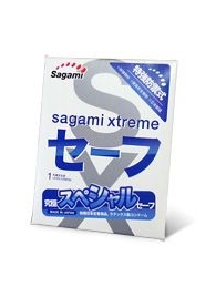 Презерватив Sagami Xtreme Ultrasafe с двойным количеством смазки - 1 шт. - Sagami - купить с доставкой в Хабаровске