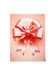 Пакет с принтом в виде банта с вырубной ручкой (30х40 см) - Сима-Ленд - купить с доставкой в Хабаровске