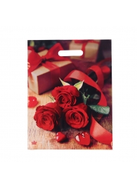 Пакет с принтом в виде роз (31х40 см) - Сима-Ленд - купить с доставкой в Хабаровске