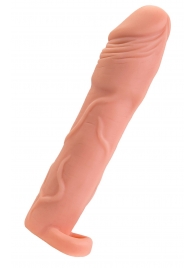 Телесная удлиняющая насадка с подхватом - 19 см. - ToyFa - в Хабаровске купить с доставкой