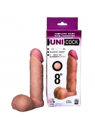 Фаллическая насадка для страпона UNICOCK 8  - 20 см. - LOVETOY (А-Полимер) - купить с доставкой в Хабаровске