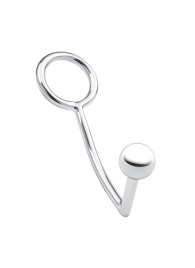 Кольцо на пенис с анальным стимулятором Stainless Steel Anal Hook   Cock Ring - BlueLine - в Хабаровске купить с доставкой